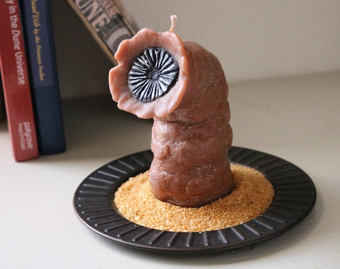 Dune Themed Sandworm "Shai-Halud" Candle