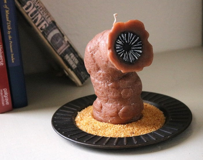 Dune Themed Sandworm "Shai-Halud" Candle