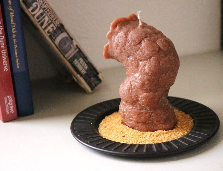Dune Themed Sandworm "Shai-Halud" Candle