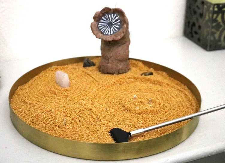 Zensunni Fire Garden With Wax Sand and Dune Sandworm Candle
