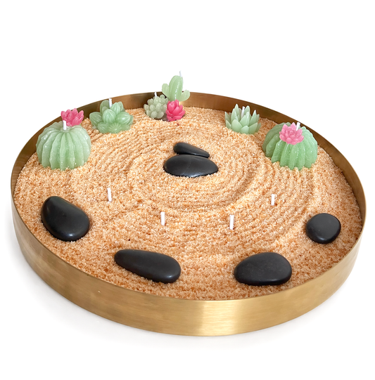 Succulent Zen Sand Wax Garden