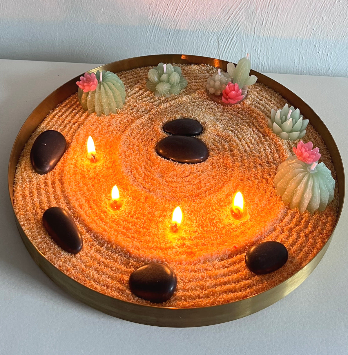 Succulent Zen Sand Wax Garden