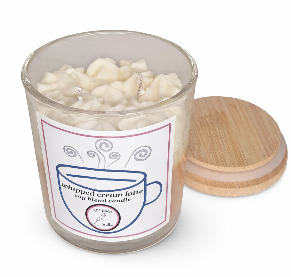 Whipped Cream Latte Candle