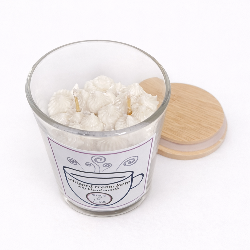 Whipped Cream Latte Candle
